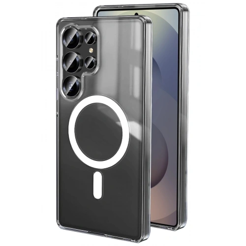 Durukar®  Samsung Galaxy S25 Ultra Kılıf Magneticsafe Şeffaf Silikon - Şeffaf