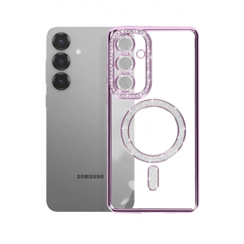 Durukar®  Samsung Galaxy S26 Joke Simli Magneticsafe Kılıf - Derin Mor