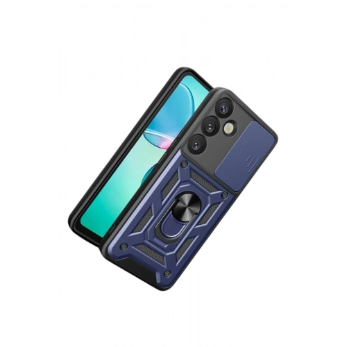 Durukar®  Samsung Galaxy S26 Pars Lens Yüzüklü Silikon - Lacivert