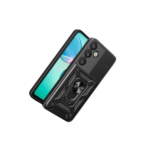 Durukar®  Samsung Galaxy S26 Plus Pars Lens Yüzüklü Silikon - Siyah