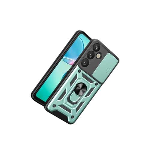 Durukar®  Samsung Galaxy S26 Plus Pars Lens Yüzüklü Silikon - Yeşil