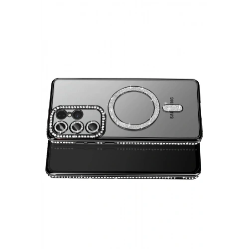 Durukar®  Samsung Galaxy S26 Ultra Joke Simli Magneticsafe Kılıf - Siyah