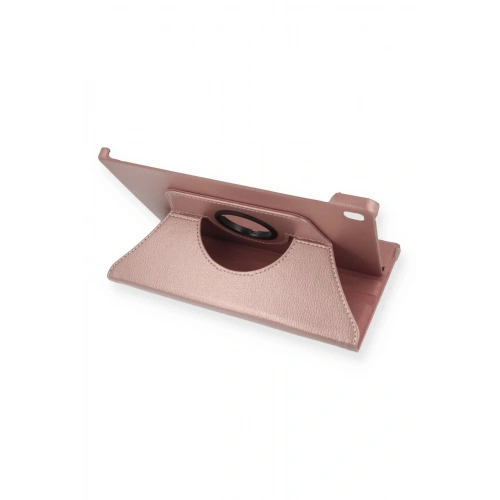 Durukar®  Samsung Galaxy T500 Tab A7 10.4 Kılıf 360 Tablet Deri Kılıf - Rose Gold