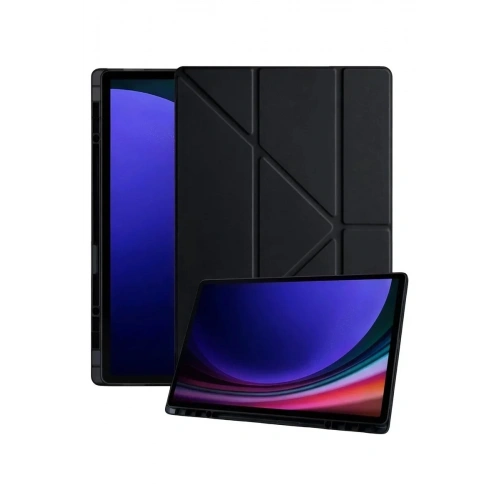 Durukar®  Samsung Galaxy Tab A11 Kalemlikli Mars Tablet Kılıfı - Siyah