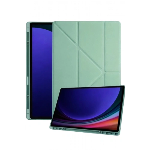 Durukar®  Samsung Galaxy Tab A11 Plus Kalemlikli Mars Tablet Kılıfı - Açık Yeşil