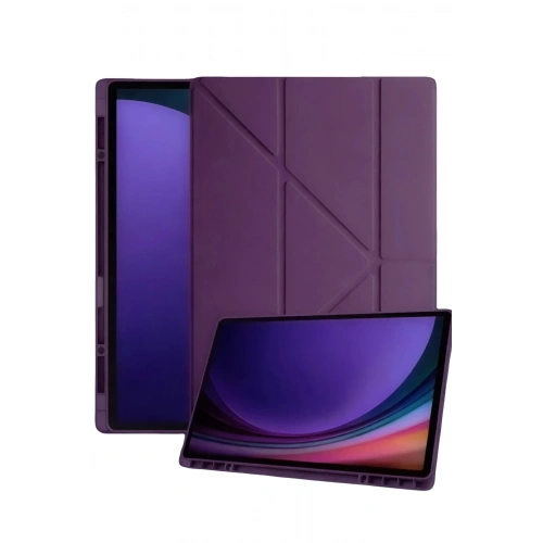 Durukar®  Samsung Galaxy Tab A11 Plus Kalemlikli Mars Tablet Kılıfı - Mürdüm