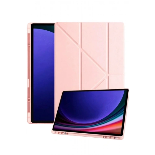 Durukar®  Samsung Galaxy Tab A11 Plus Kalemlikli Mars Tablet Kılıfı - Rose Gold