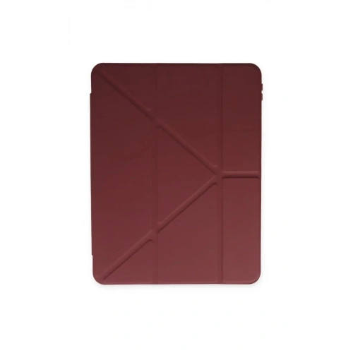 Durukar®  Samsung Galaxy X200 Tab A8 10.5 Kılıf Kalemlikli Mars Tablet Kılıfı - Mürdüm