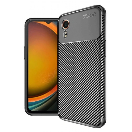 Durukar®  Samsung Galaxy XCover 7 Kılıf Auto Focus Karbon Kapak - Siyah