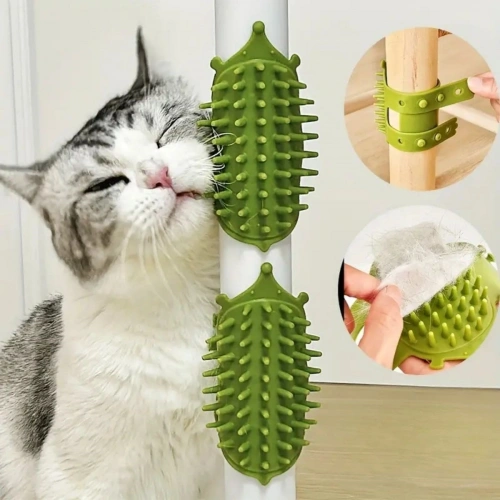 Durukar® Adjustable Silicone Cat Scratching Brush That Attaches to Chair Legs