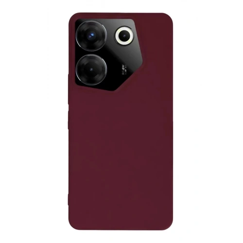 Durukar®  Tecno Camon 20 Pro 5G Kılıf First Silikon - Bordo