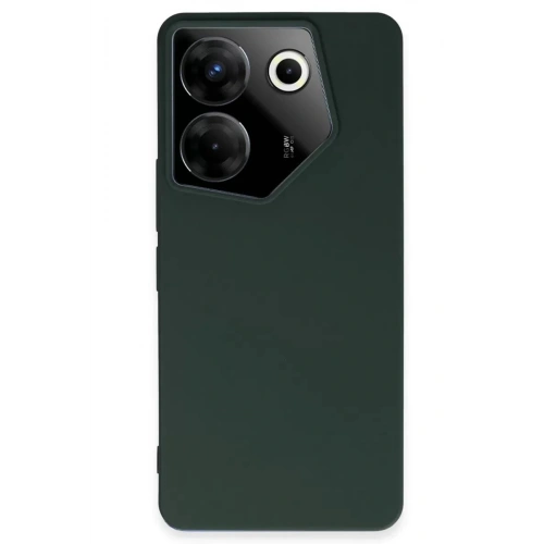 Durukar®  Tecno Camon 20 Pro 5G Kılıf First Silikon - Koyu Yeşil