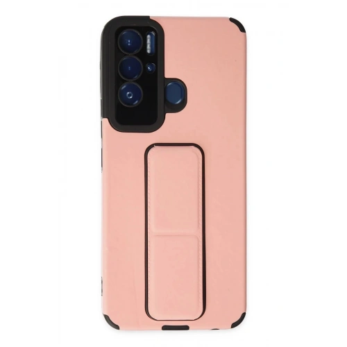 Durukar®  Tecno Pova Neo Kılıf Mega Standlı Silikon - Pudra