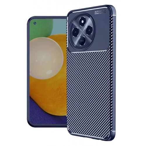 Durukar®  Tecno Spark 30 Pro Kılıf Auto Focus Karbon Kapak - Lacivert