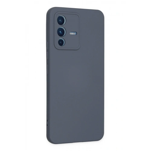 Durukar®  Vivo V23 5G Kılıf Nano içi Kadife Silikon - Gri