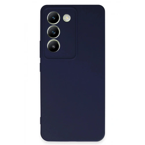 Durukar®  Vivo V30 Lite 4G Kılıf First Silikon - Lacivert