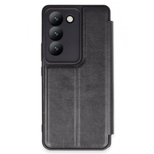 Durukar®  Vivo V30 Lite 4G Kılıf Flip Cover - Siyah