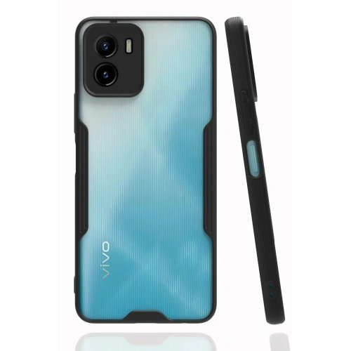 Durukar®  Vivo Y15S Kılıf Platin Silikon - Siyah