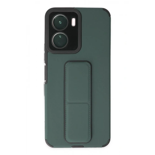 Durukar®  Vivo Y16 Kılıf Mega Standlı Silikon - Yeşil