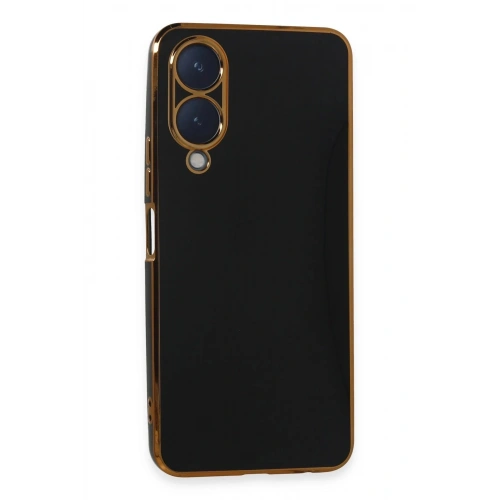 Durukar®  Vivo Y17S Kılıf Volet Silikon - Siyah