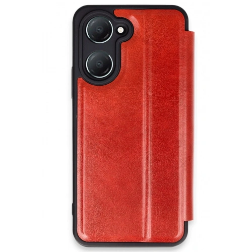 Durukar®  Vivo Y18 Kılıf Flip Cover - Kırmızı