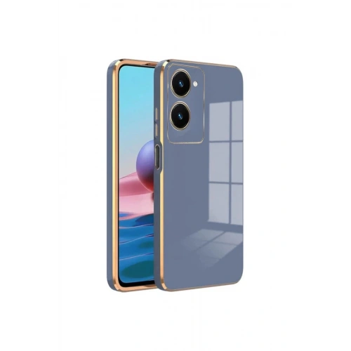 Durukar®  Vivo Y18 Kılıf Volet Silikon - Mavi