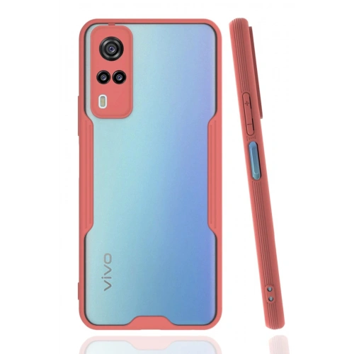 Durukar®  Vivo Y53S Kılıf Platin Silikon - Pembe
