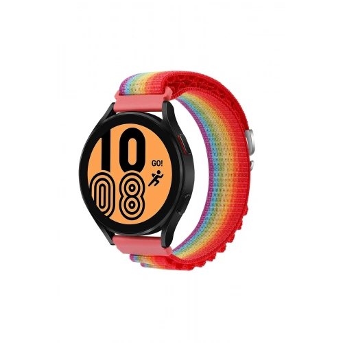 Durukar®  Watch 22mm KR410 Kumaş Kordon - Gökkuşağı 1