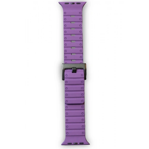 Durukar®   Watch 42mm Magnus Mıknatıslı Silikon Kordon - Mor