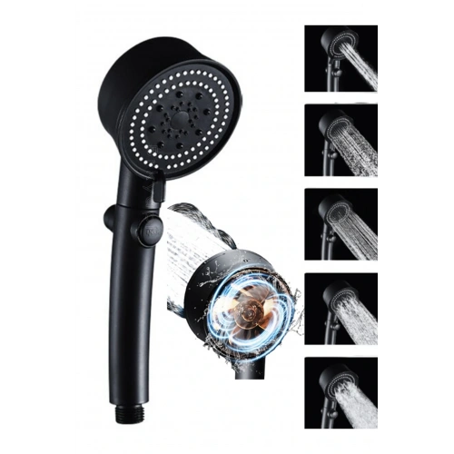 Duş Başlığı Pervaneli Serinletici Tasarım 5 Modlu (5365)