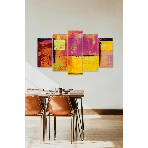 Düşündüren Hatıralar 5 Parçalı Mdf Tablo 60 x 100