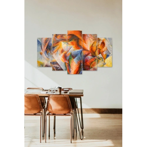 Düşündüren Manzara 5 Parçalı Mdf Tablo 60 x 100