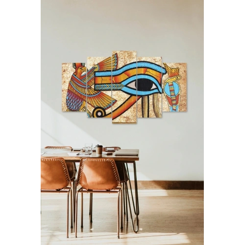 Düşündüren Manzara 5 Parçalı Mdf Tablo 60 x 100