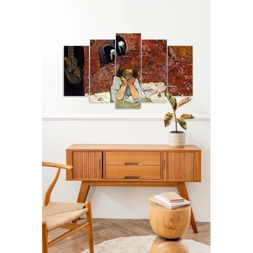 Düşündüren Tablo 5 Parçalı Mdf Tablo 60 x 100