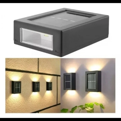 Duvar Tipi 4 Ledli 11 Cm Güneş Enerjili