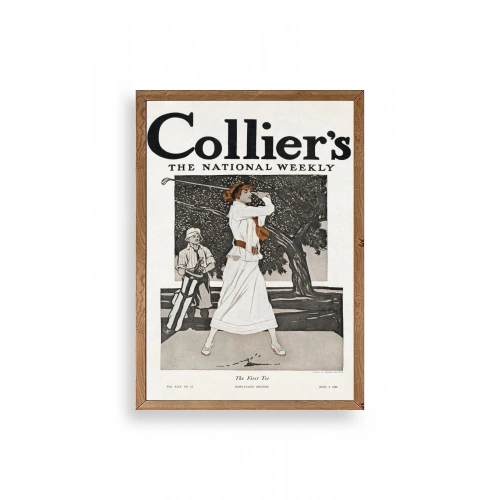 Edward Penfield Ahşap Çerçeveli Tablo 17 x 23