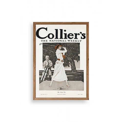 Edward Penfield Ahşap Çerçeveli Tablo 23 x 30