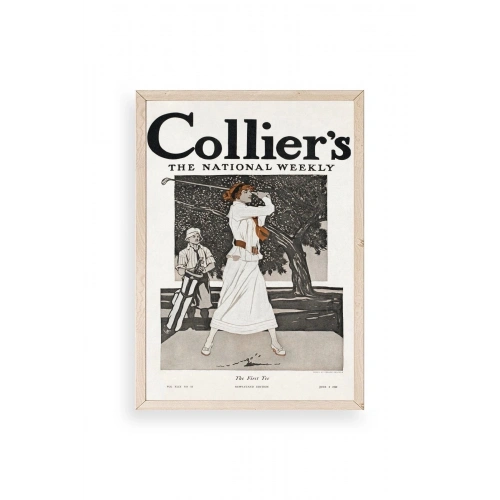 Edward Penfield Ahşap Çerçeveli Tablo 23 x 30