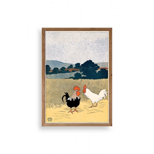 Edward Penfield Ahşap Çerçeveli Tablo 30 x 42