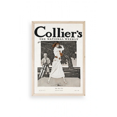 Edward Penfield Ahşap Çerçeveli Tablo 30 x 42