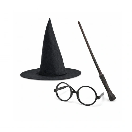 Eğlenceli Harry Potter Tarzı Çocuk Seti 3 Parça