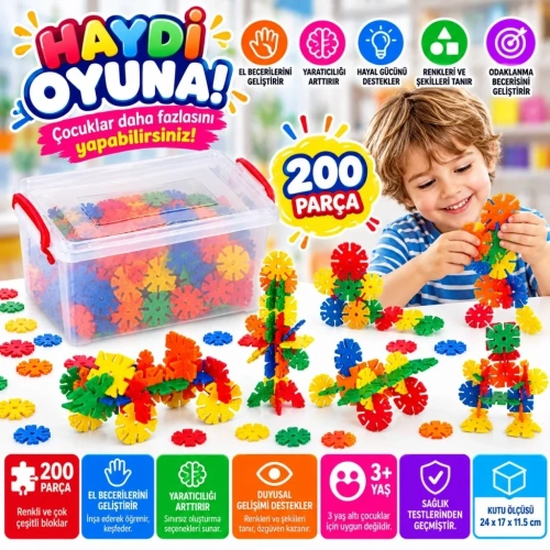 Eğlenceli Magic Puzzle 200 Parça Zeka Oyunu