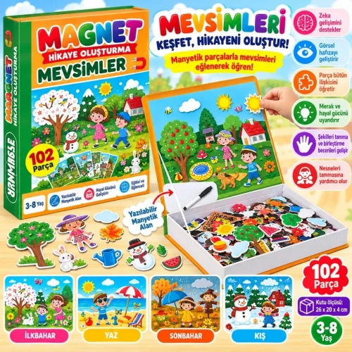 Eğlenceli Magnet Hikaye Oluşturma Seti +3 Yaş