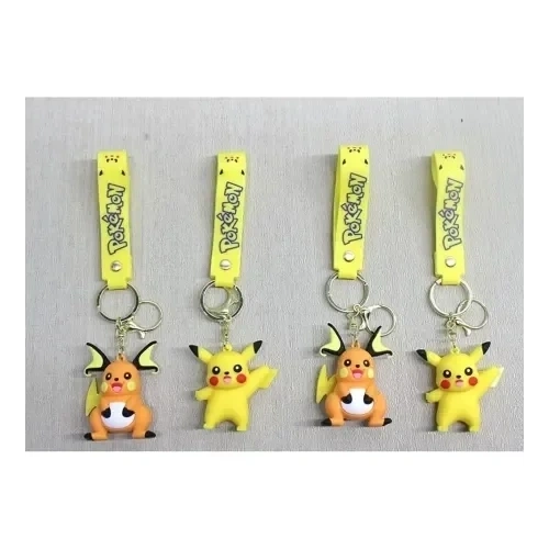 Eğlenceli Pikachu Silikon Anahtarlık 21 Cm