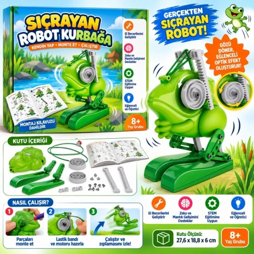 Eğlenceli Robotik Laboratuvar Seti 64956 Jumpingbot +8 Yaş