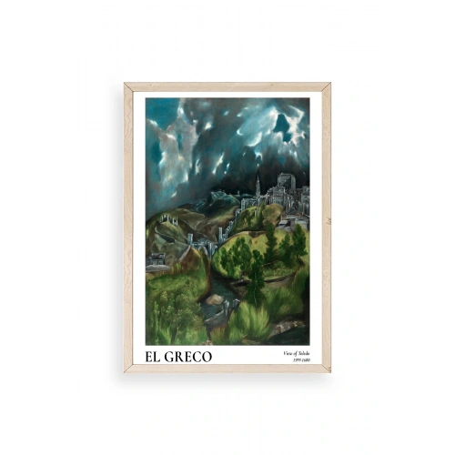 El Greco Ahşap Çerçeveli Tablo 17 x 23