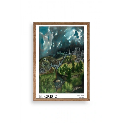 El Greco Ahşap Çerçeveli Tablo 50 x 70