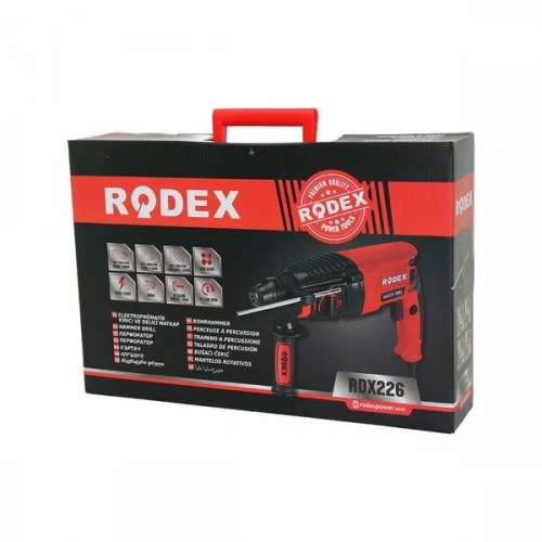 ELECTROPNEUMATIC BREAKER - PERCUSSION DRILL 0-1100RPM 800W 3J SDS PLUS WOOD: 30MM-CONC: 26MM-MTL: 13MM RDX-226 (5365)