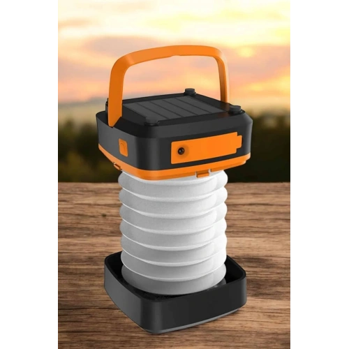 Enerjili Katlanabilir Led Lamba Usb Şarjlı 3 Modlu (güneş Model)