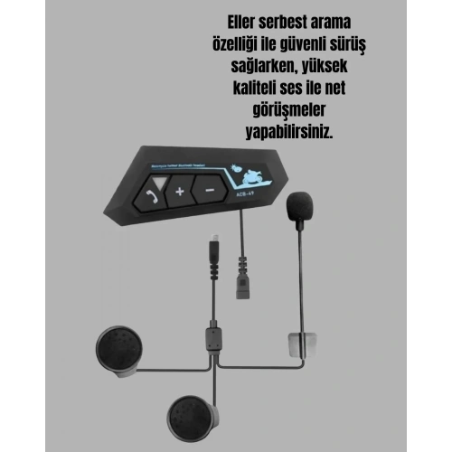 Ergonomik Bluetooth Kulaklık 5.0 Edr Kask Uyumlu